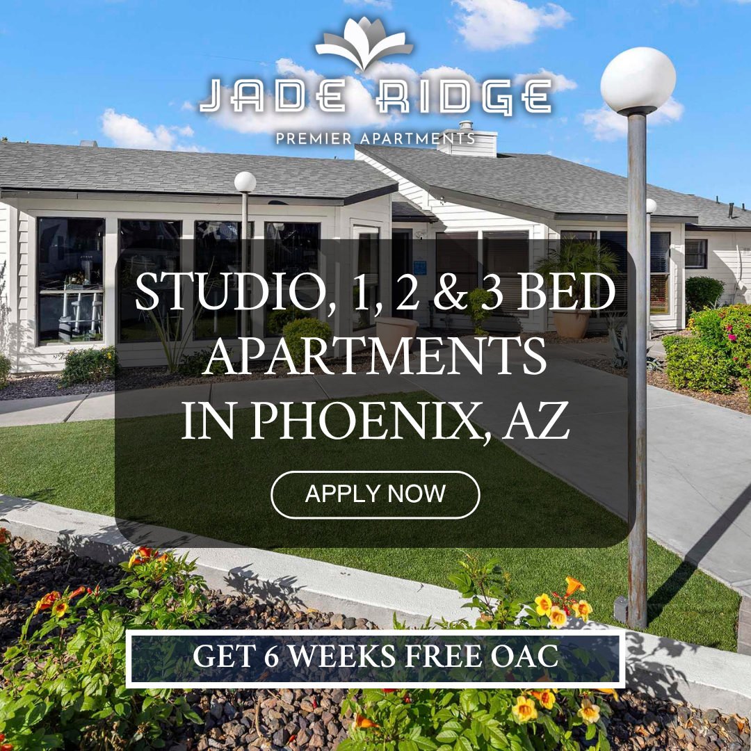 Jade Ridge Apartments Facebook ad from May 28, 2026