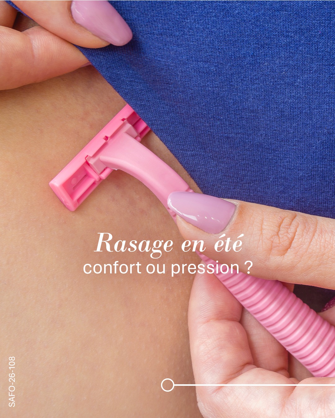 Saforelle Facebook ad: Maillot, chaleur, rasage… l’été met parfois la zone…