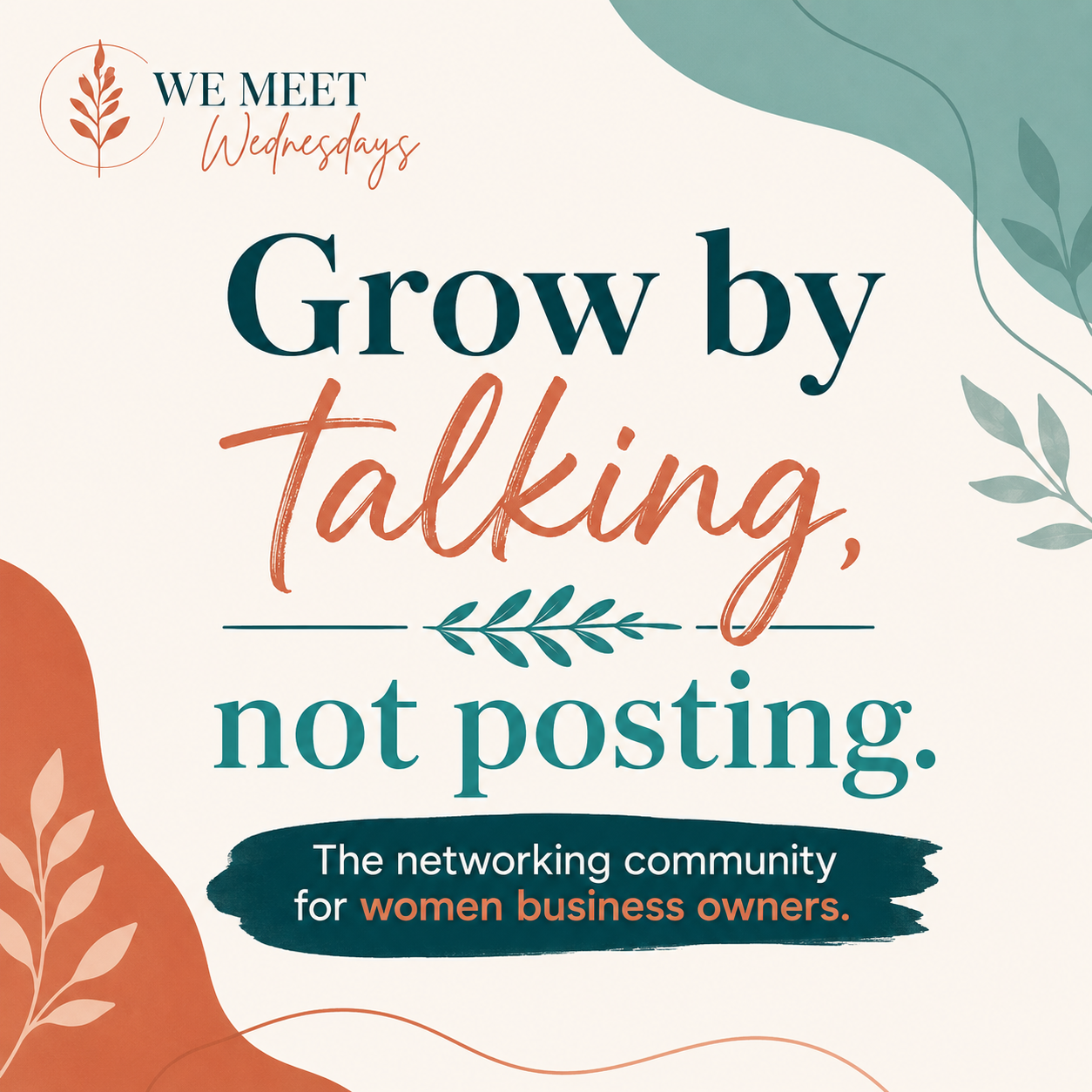 We Meet Wednesdays Facebook ad: FREE: Limited Time Only!