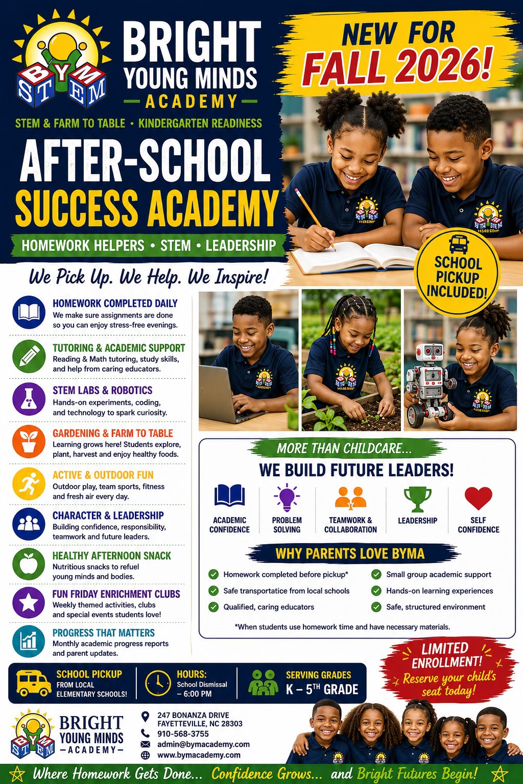 Bright Young Minds Academy Facebook ad: New for FALL 2026