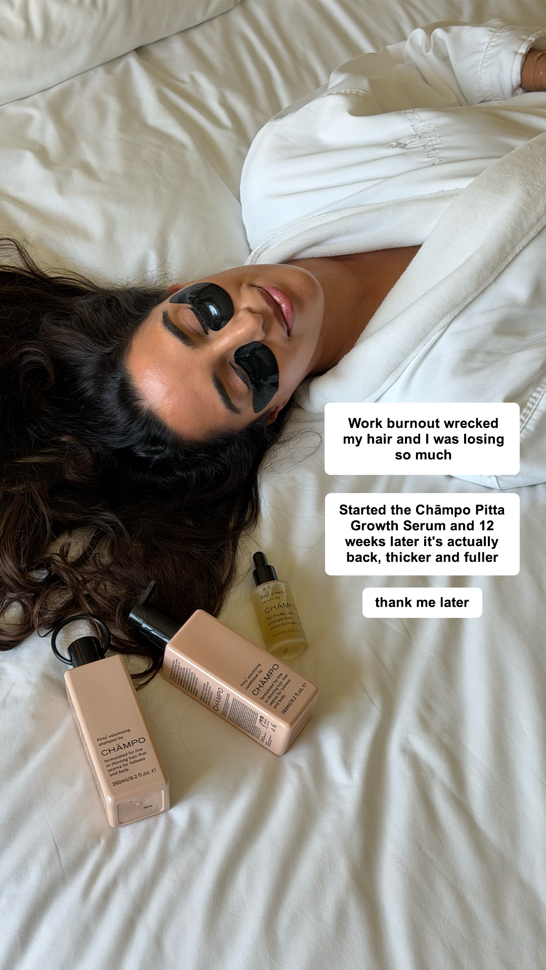 Chāmpo Haircare Facebook ad