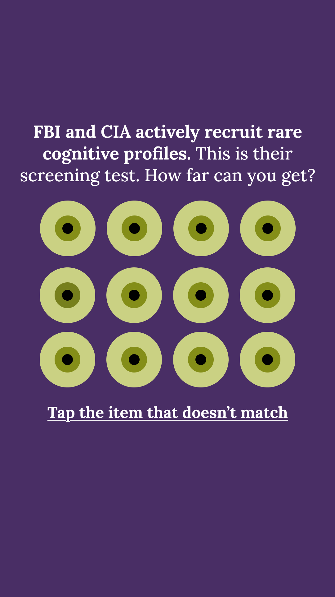 Brain Health Check Facebook ad