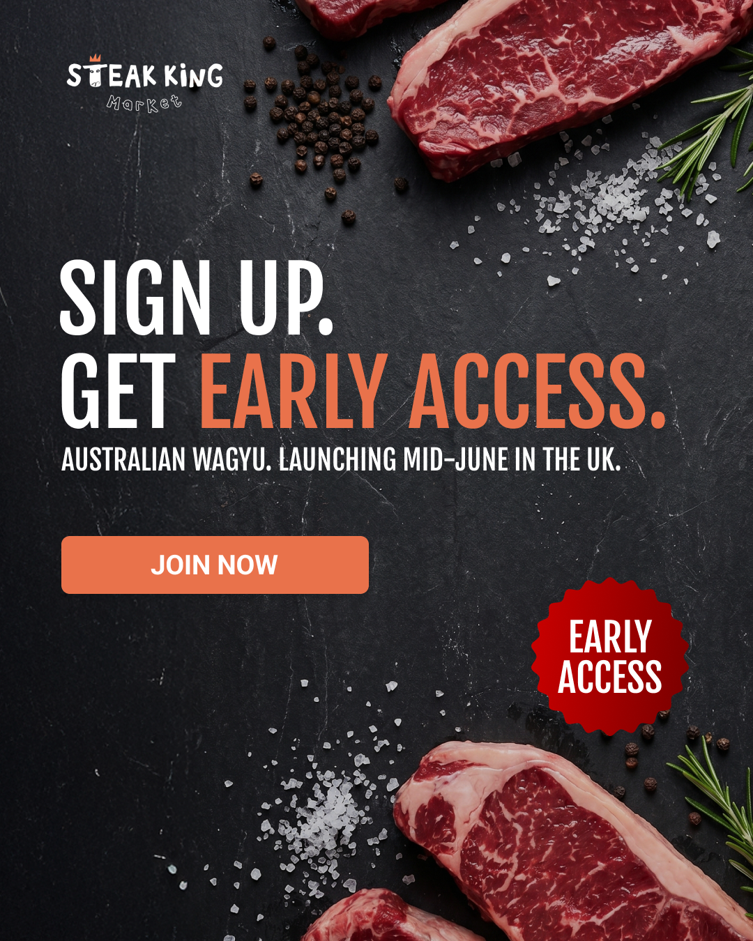 Steak King UK Facebook ad