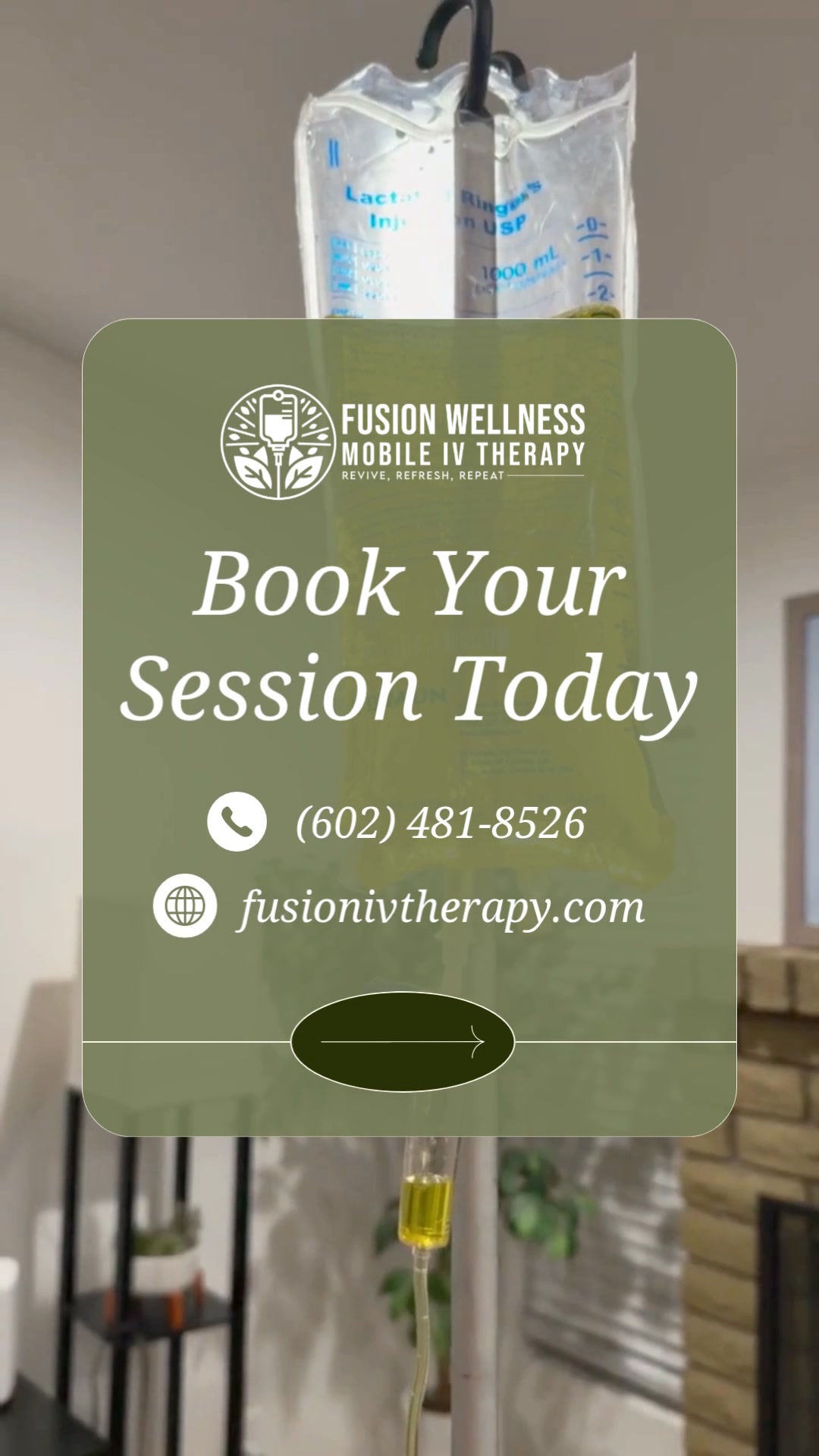 Fusion Wellness Mobile IV Therapy Facebook ad: Mobile IV Therapy You Can Trust