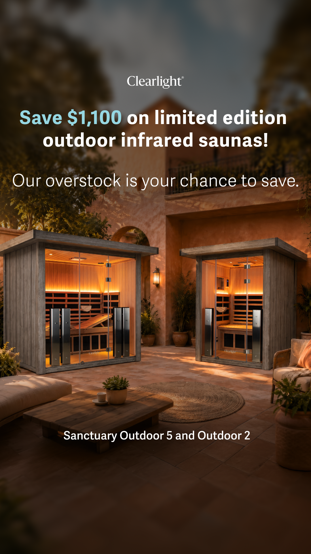 Clearlight Infrared Saunas Facebook ad