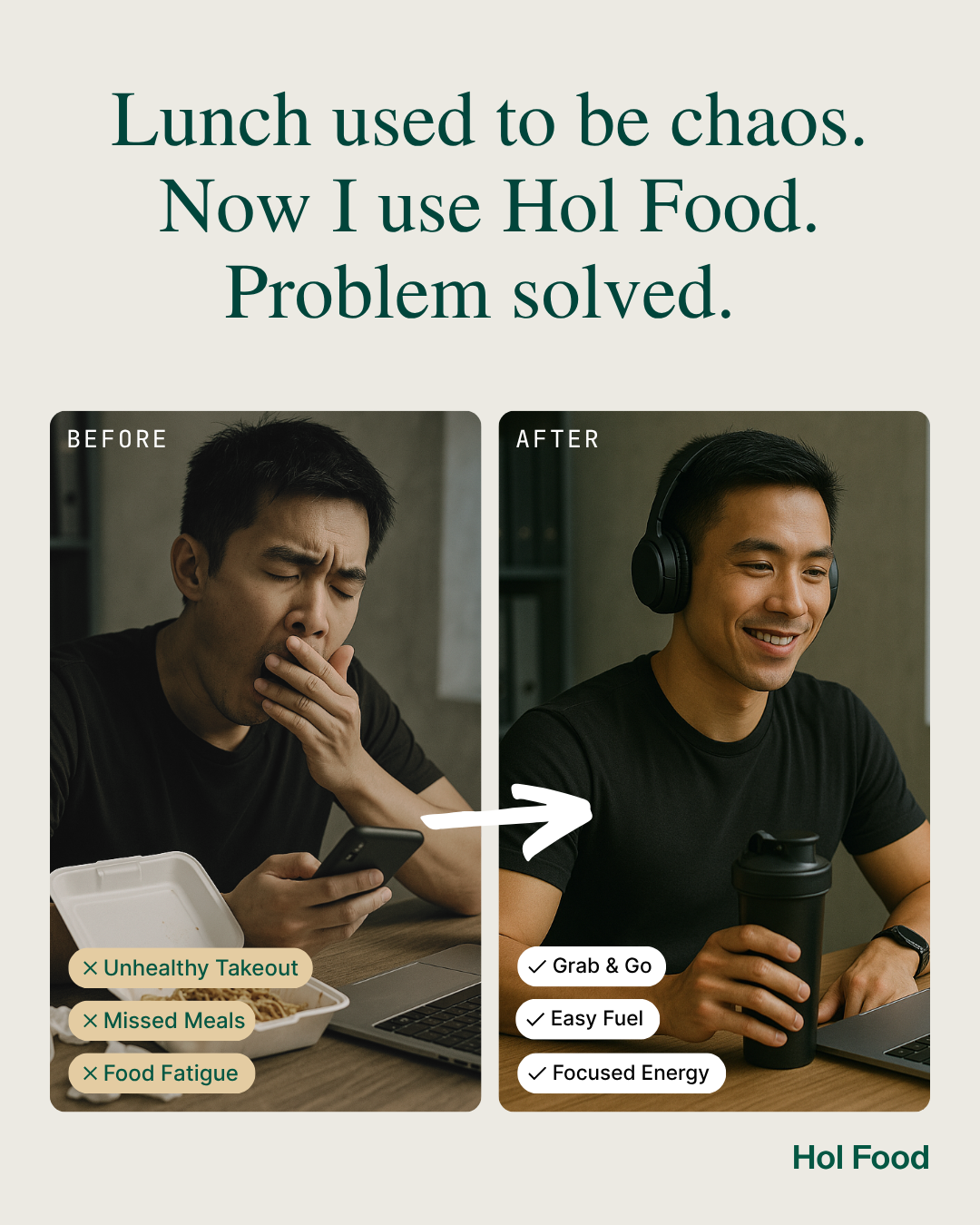 Hol Food Facebook ad: Complete, balanced nutrition in 30 seconds - keeps…