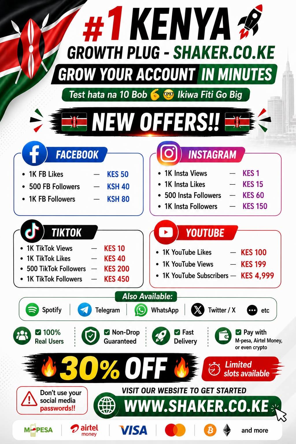 Shaker SMM Panel Facebook ad: Buy Likes! Followers!