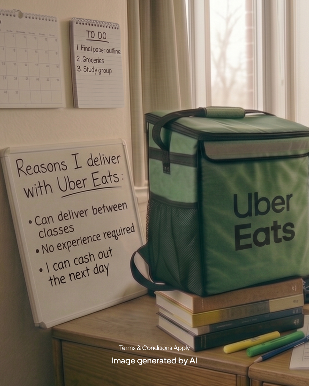 Uber Eats Facebook ad