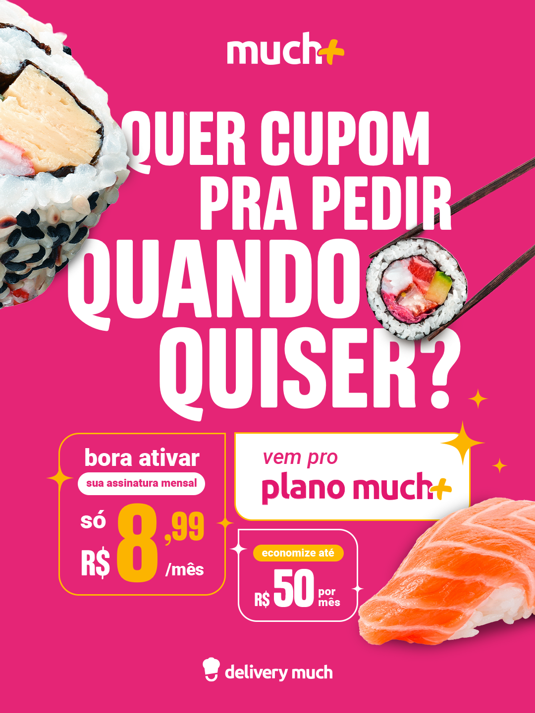 Delivery Much Brasil Facebook ad from May 6, 2026