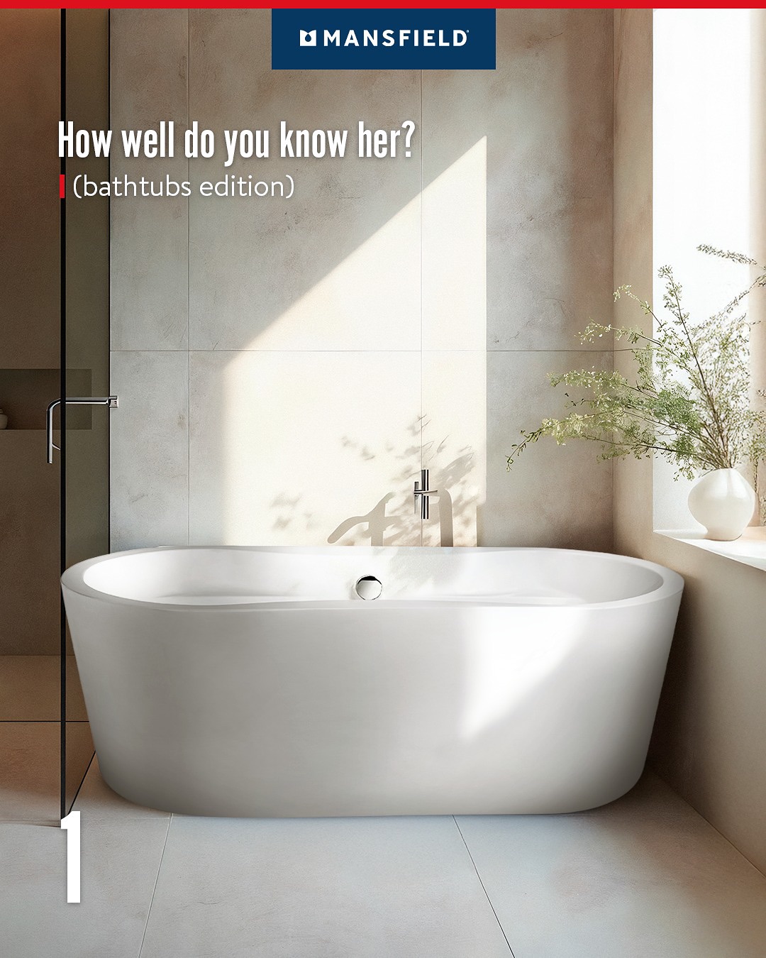 Mansfield Plumbing Products Facebook ad: If you know her so well.