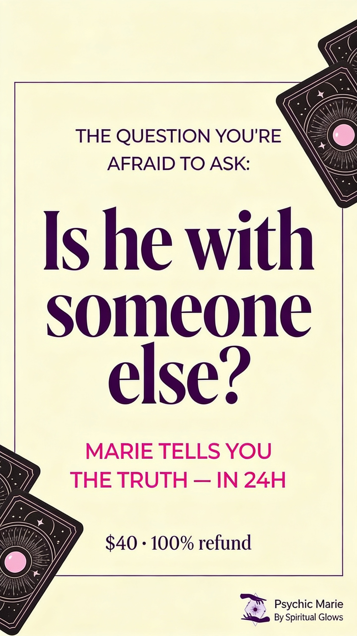 Try Psychic Marie Facebook ad