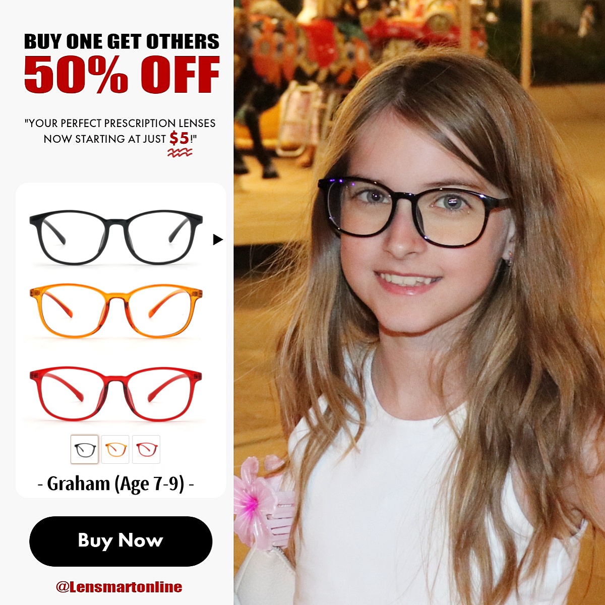 Lensmart Facebook ad