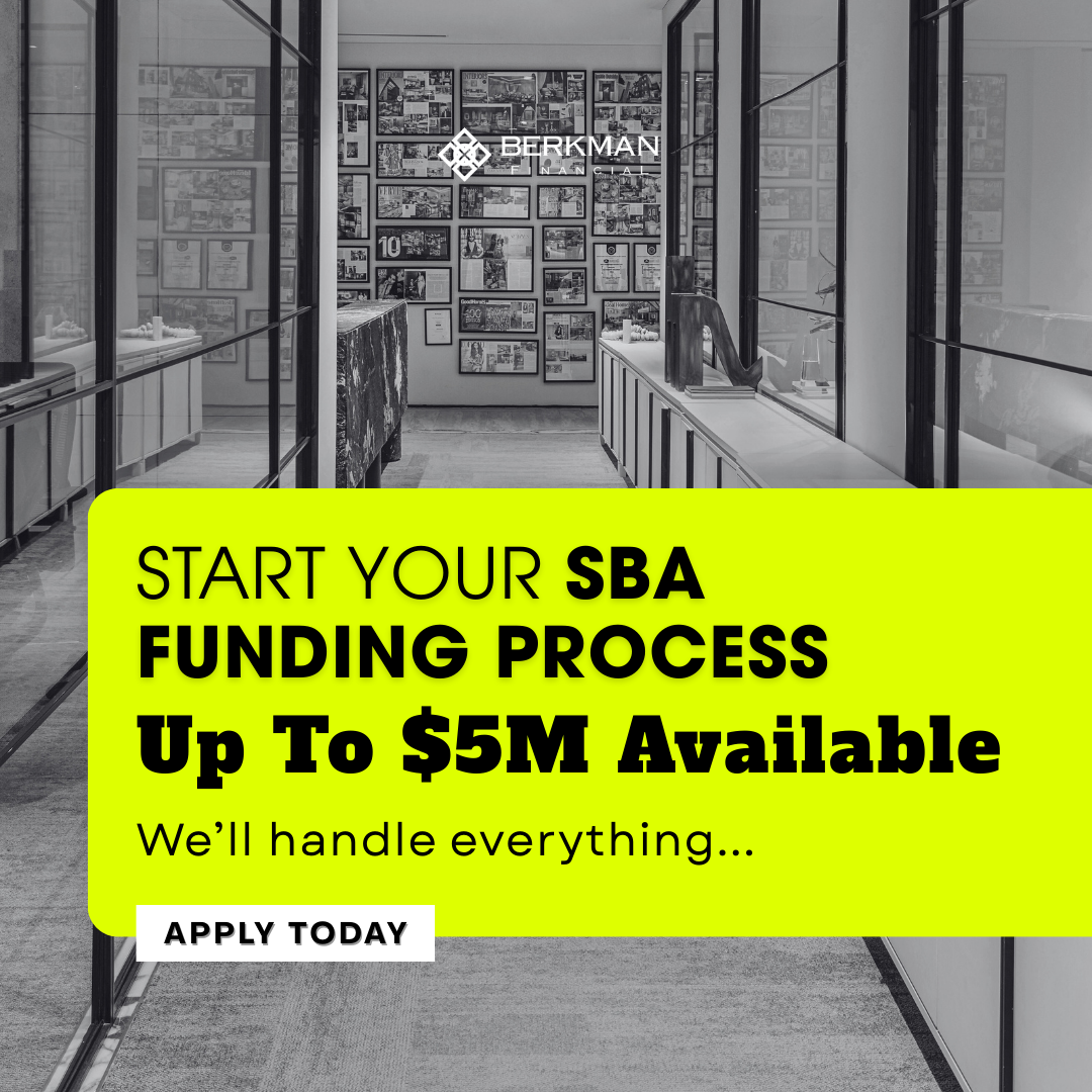 Berkman Financial Facebook ad: SBA Loans 50K-5M
