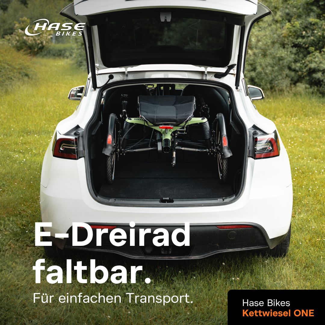 HASE BIKES Facebook ad: Ich dachte, ich könnte nie wieder Rad fahren.