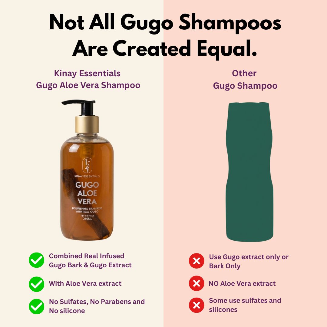 Kinay Essentials Facebook ad: Not All Gugo Shampoos Are the Same.