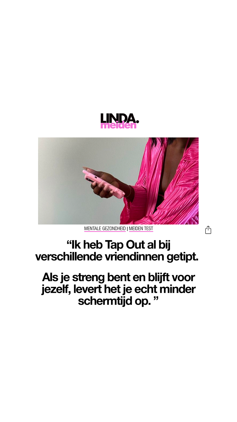 Tap Out Facebook ad