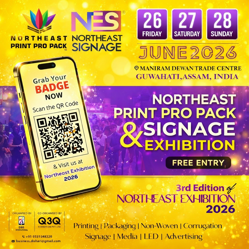 DBS International Facebook ad: NORTH EAST PRINT PRO PACK & NORTH EAST SIGNAGE 2026