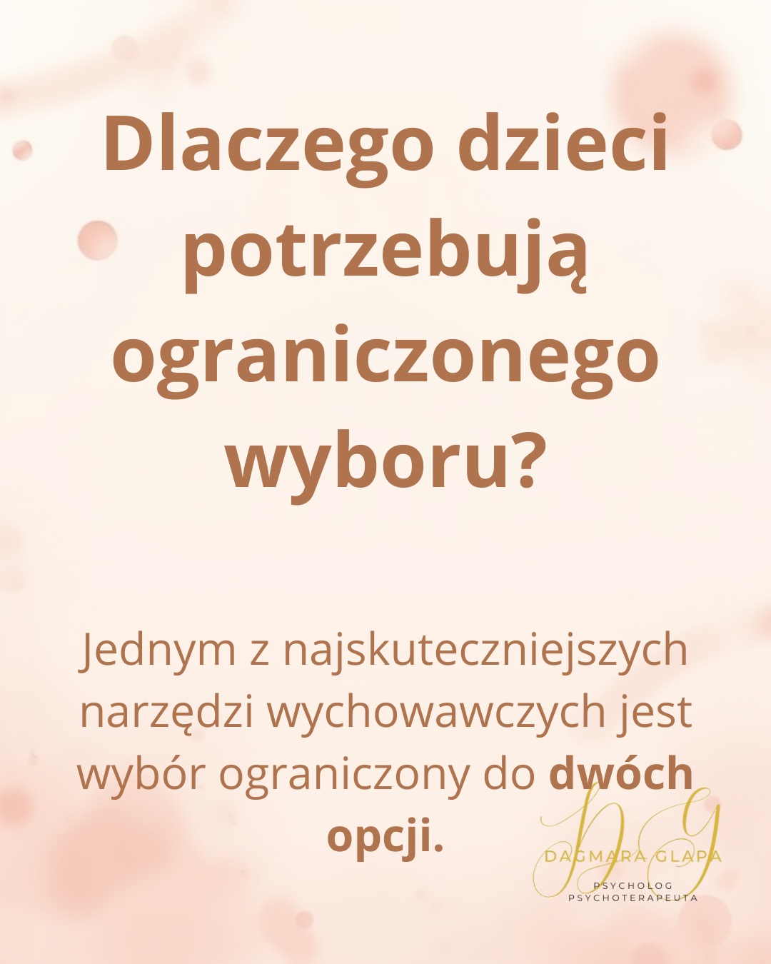 Psycholog dziecięcych spraw Facebook ad: Wielu rodziców chce wspierać autonomię dziecka, dlatego…