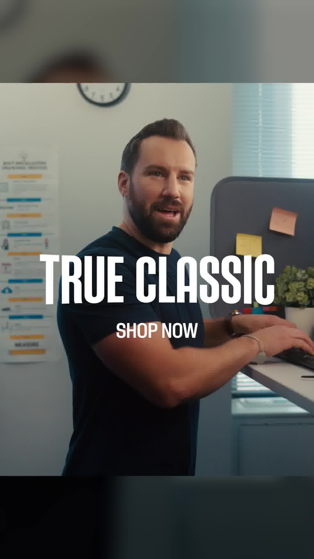 True Classic Facebook ad: 150k+ 5-Star Reviews