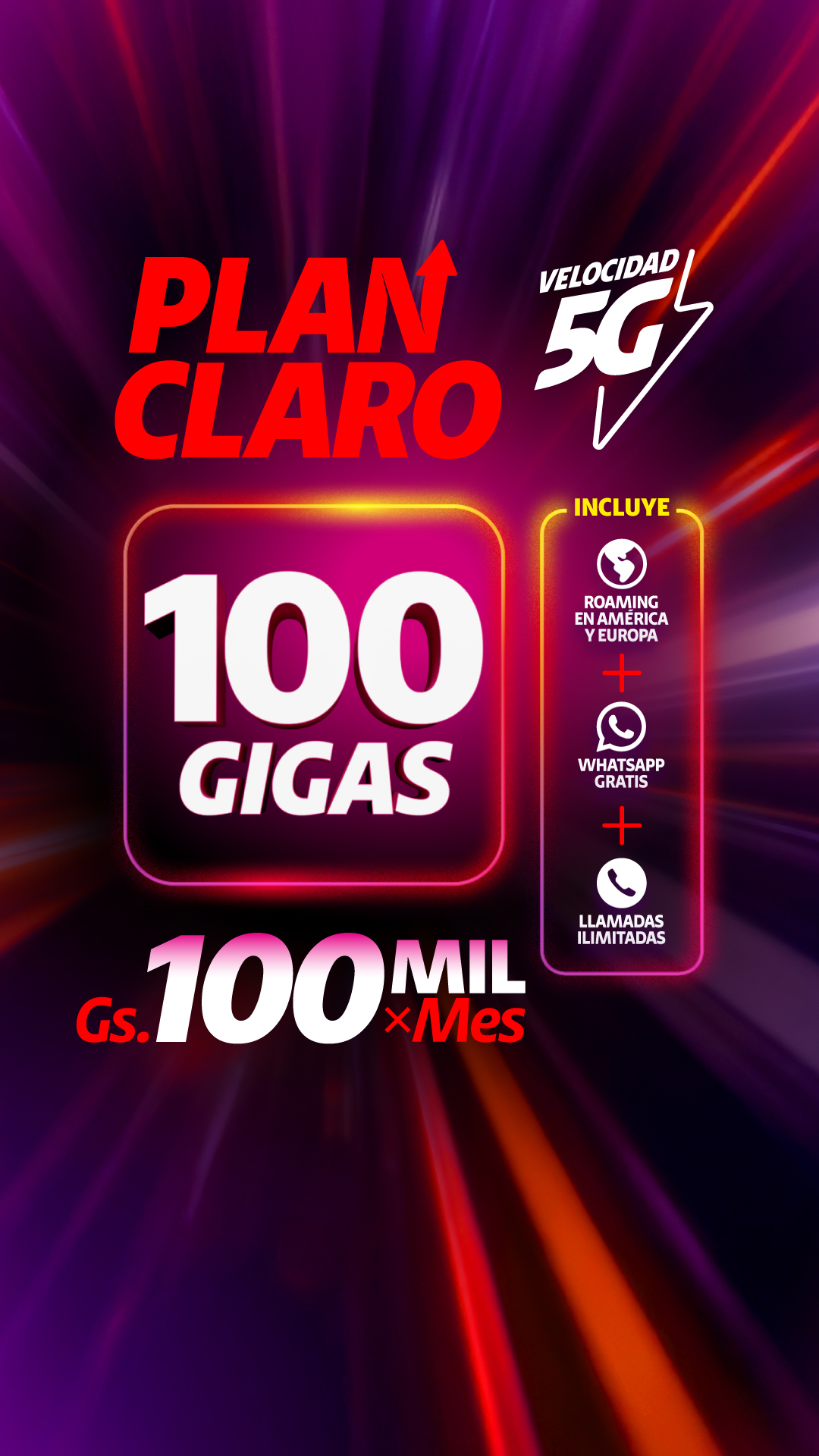 Claro Paraguay Facebook ad from Jul 2, 2026