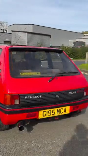 Redline Competitions Facebook ad: THIS PEUGEOT 205 GTI COULD BE YOURS FOR…