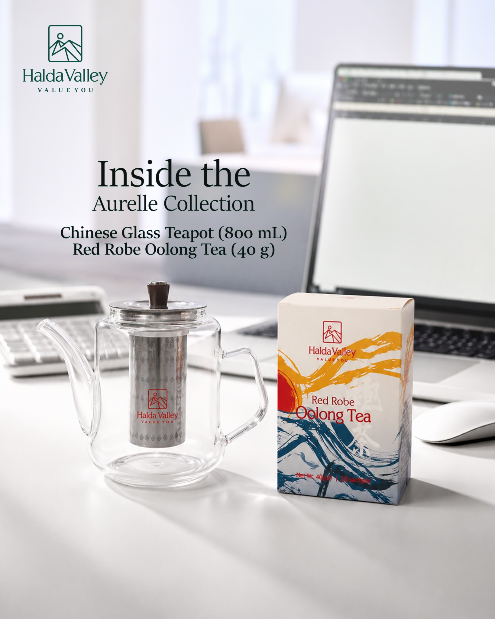 Halda Valley Facebook ad: Celebrate Partnerships with Aurelle Collection