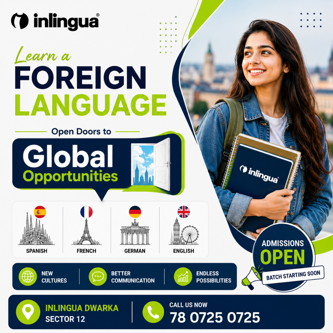Inlingua Dwarka - Professional Language Learning Institute Facebook ad
