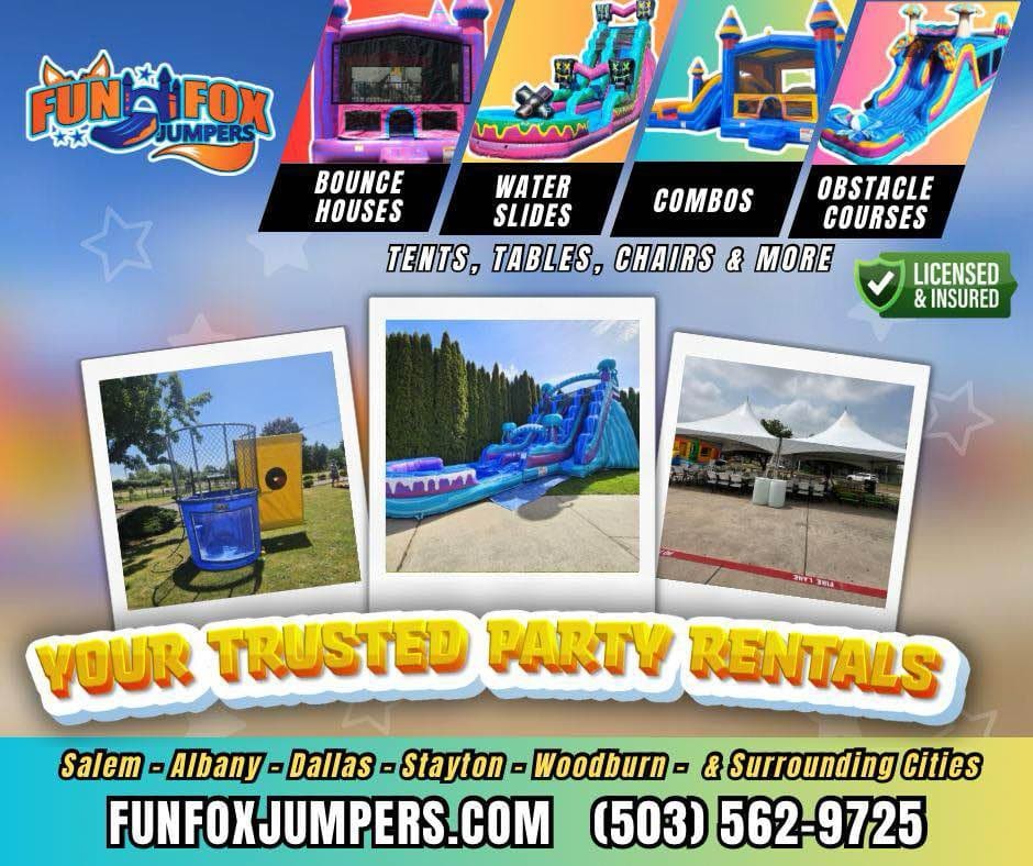 Fun FOX Jumpers Facebook ad: Bounce House & Party Rentals