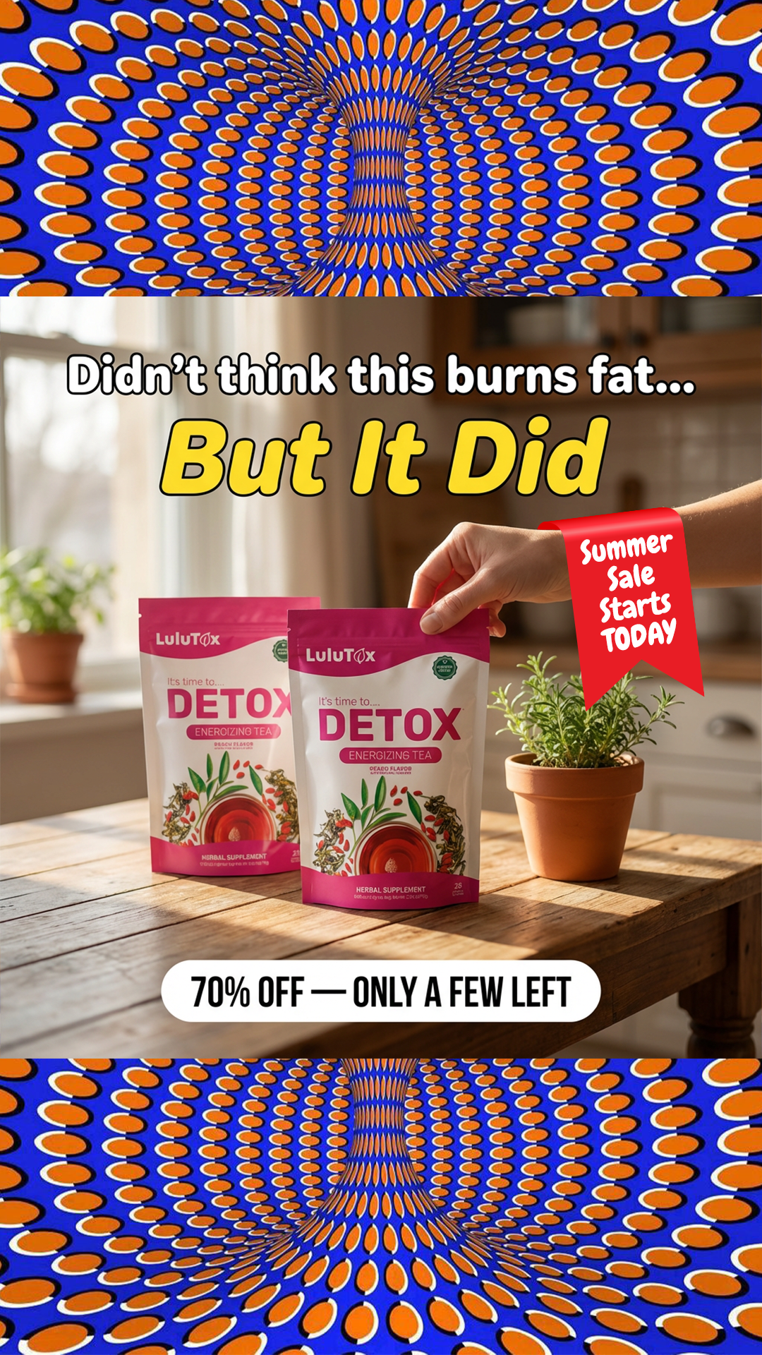 Lulutox Tea Facebook ad