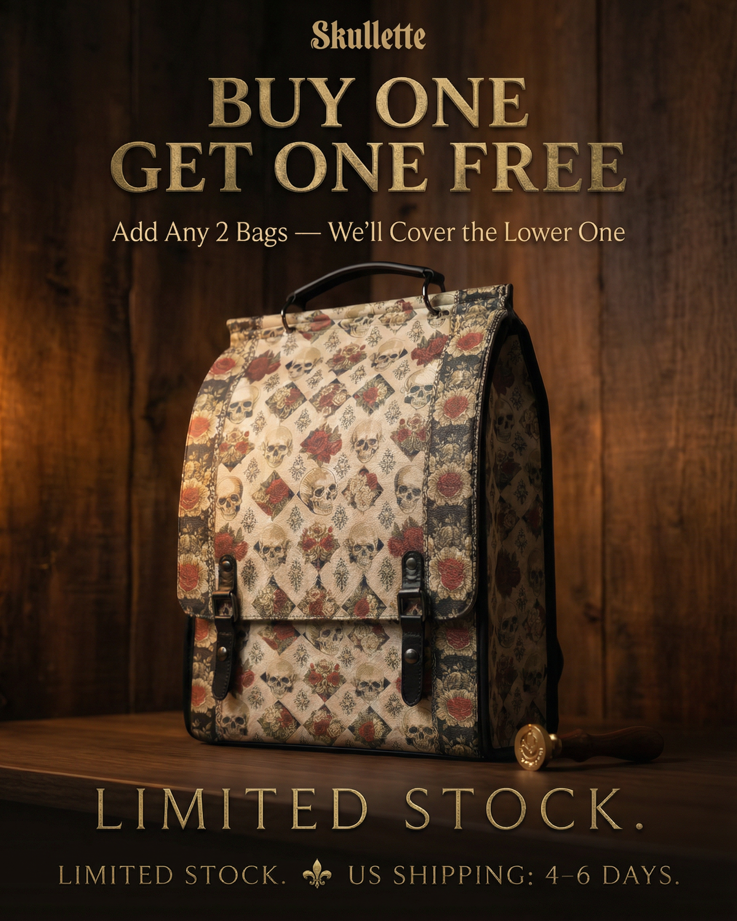 Skullette - Leather Handbags For Skull Lovers Facebook ad