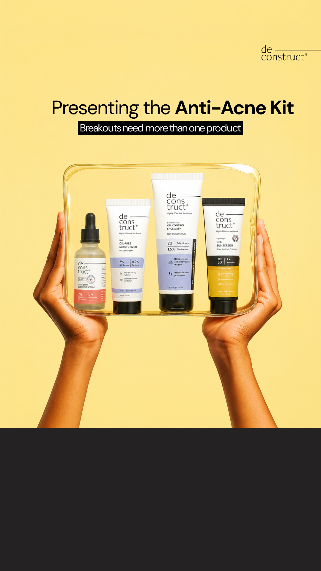 Deconstruct Skincare Facebook ad