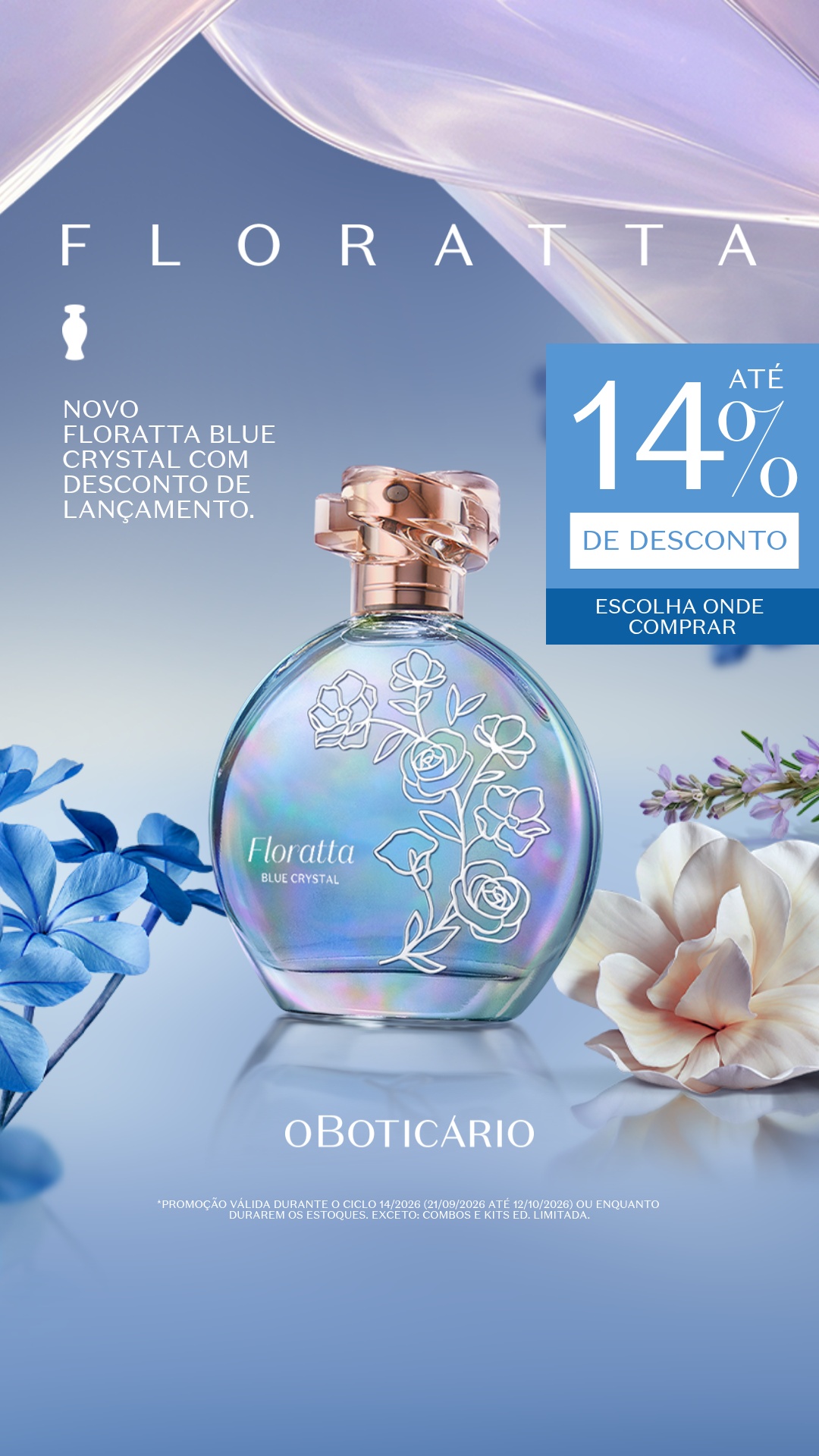 O Boticário Facebook ad: Floratta e Beautybox
