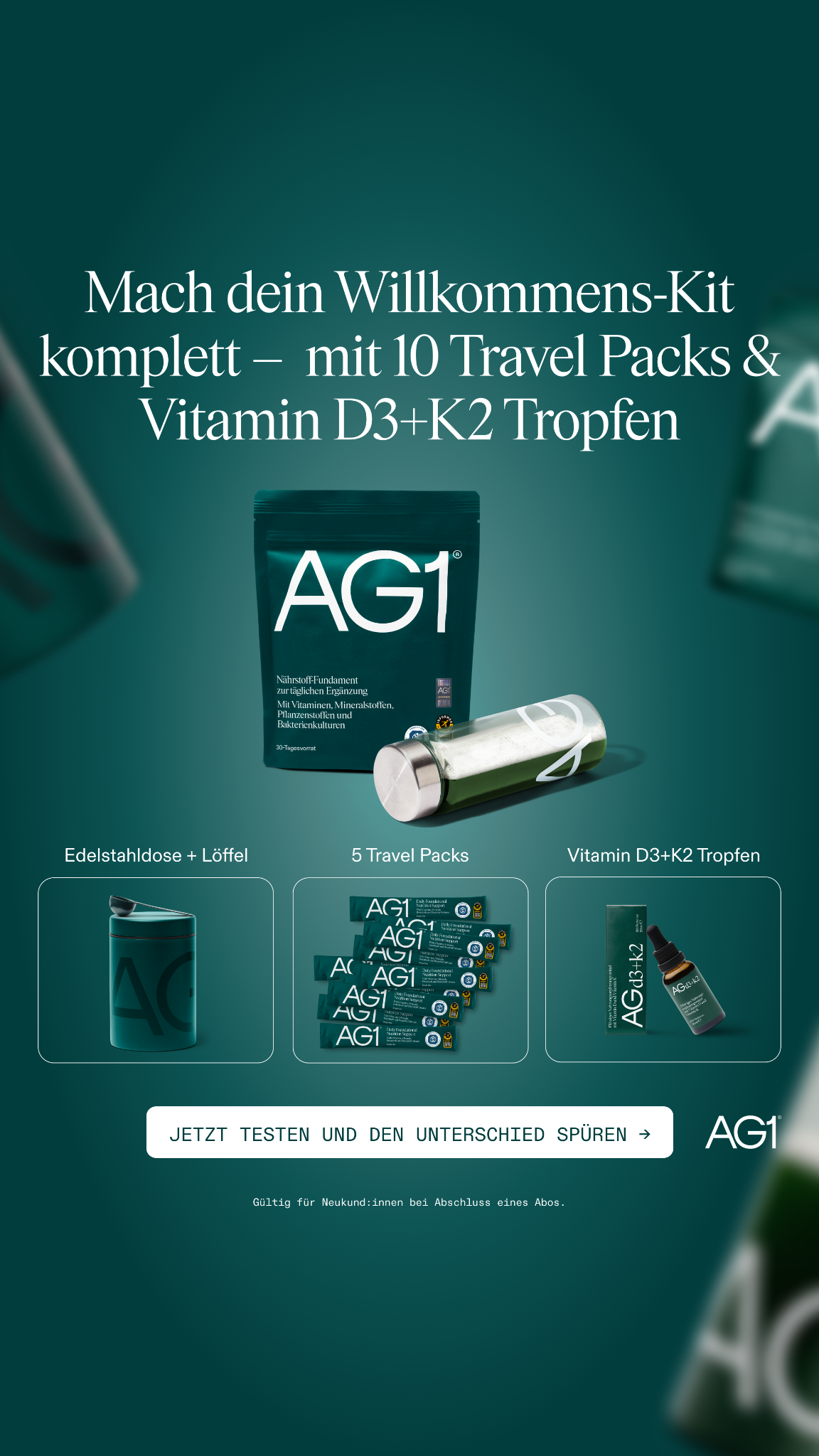 AG1 Deutschland Facebook ad