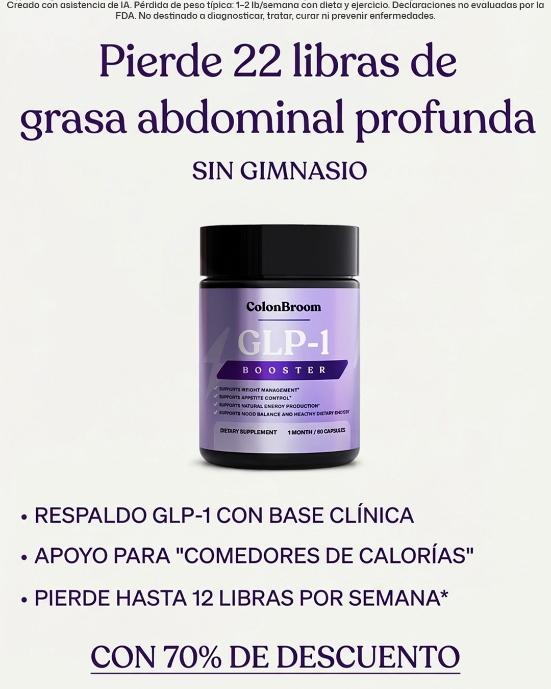 ColonBroom Facebook ad: Sin inyecciones. Con resultados.