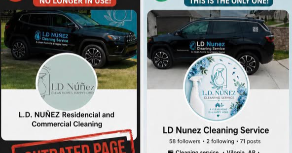 LD NÚNEZ Premium Cleaning Services Facebook ad