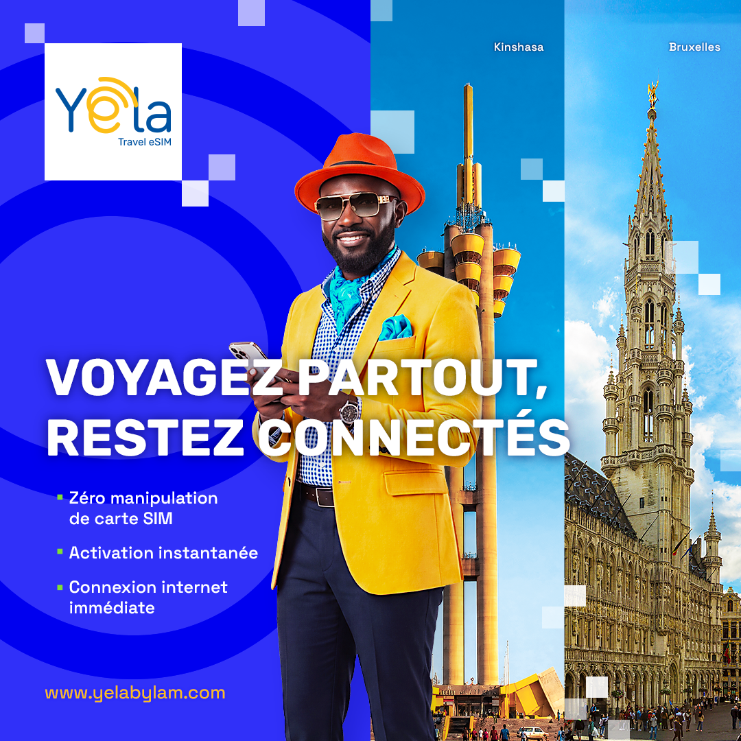 YELA by LAM Facebook ad: Voyagez partout, restez connectés.