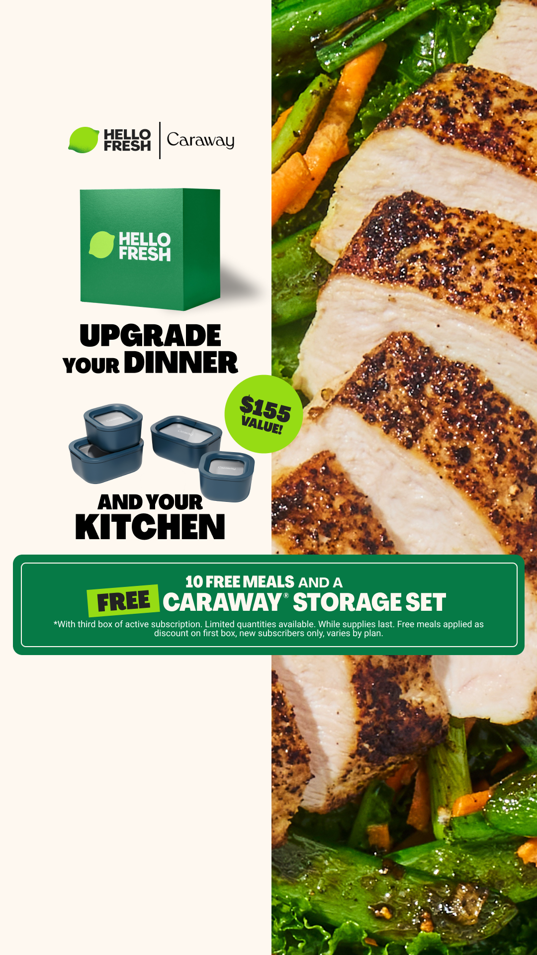 HelloFresh Facebook ad