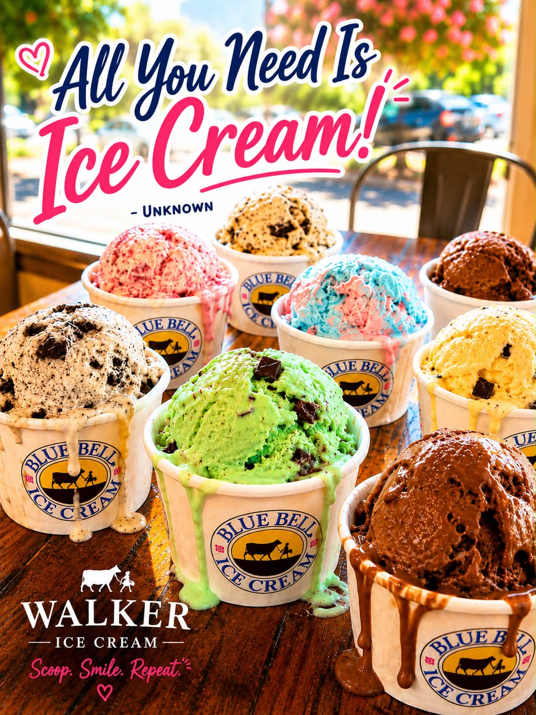 Walker Ice Cream Facebook ad