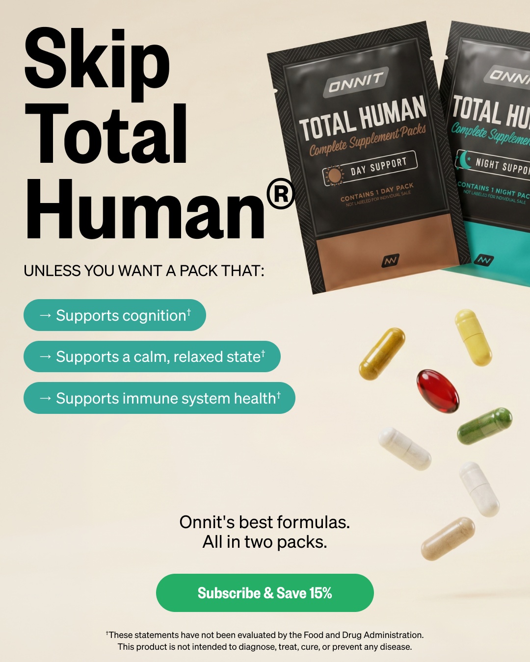 Onnit Facebook ad: Optimize Your System