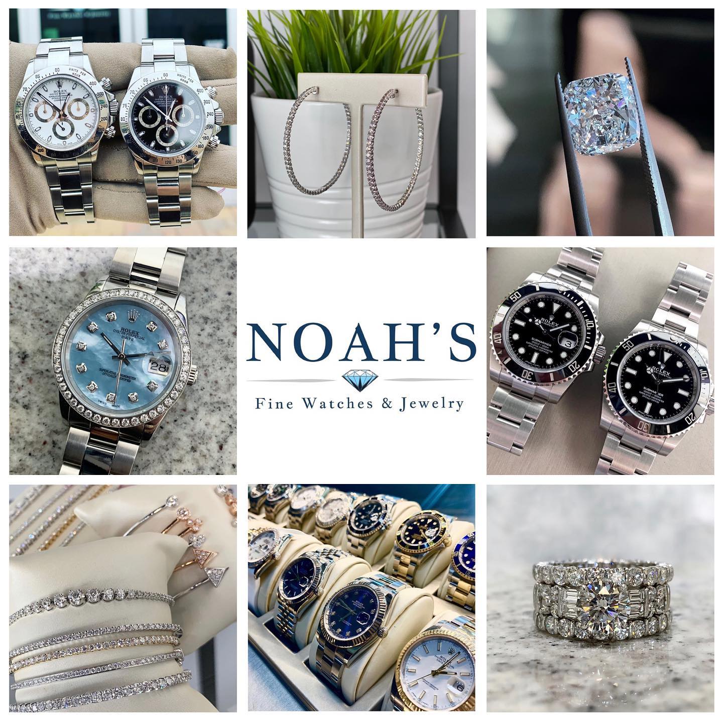Noah's Fine Watches & Jewelry Facebook ad: Stop By Noah's For Your Luxury Swiss Time…