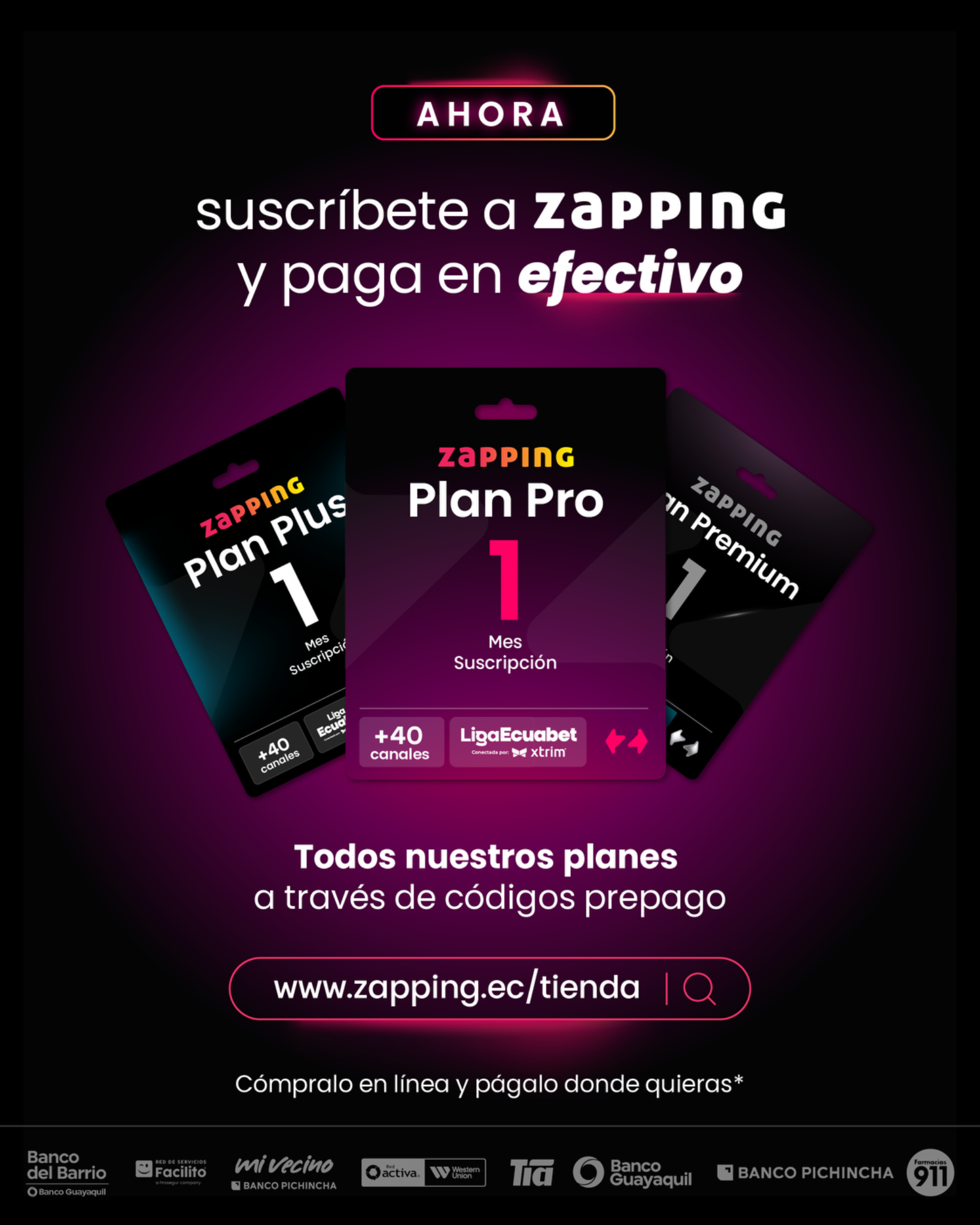Zapping Ecuador Facebook ad from Mar 2, 2026