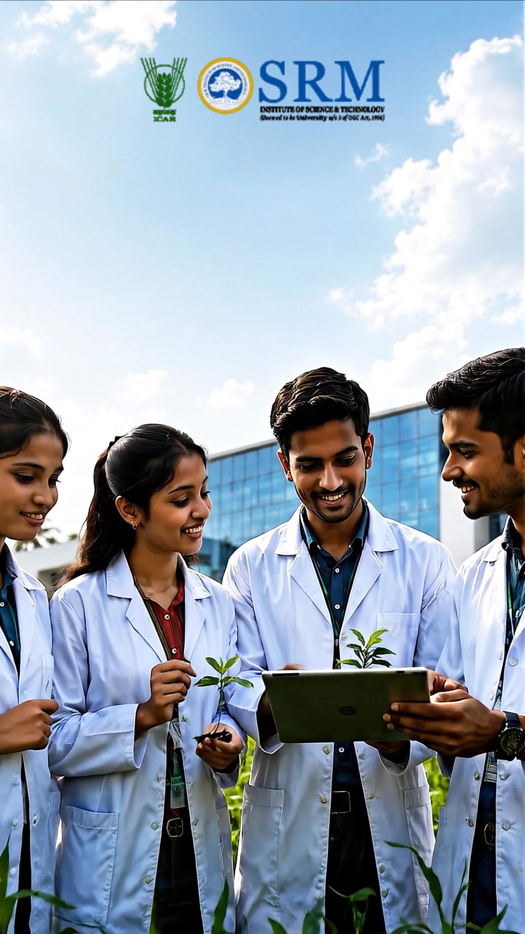 SRM College of Agricultural Sciences Facebook ad: India's Food Future Needs You. Start Here.