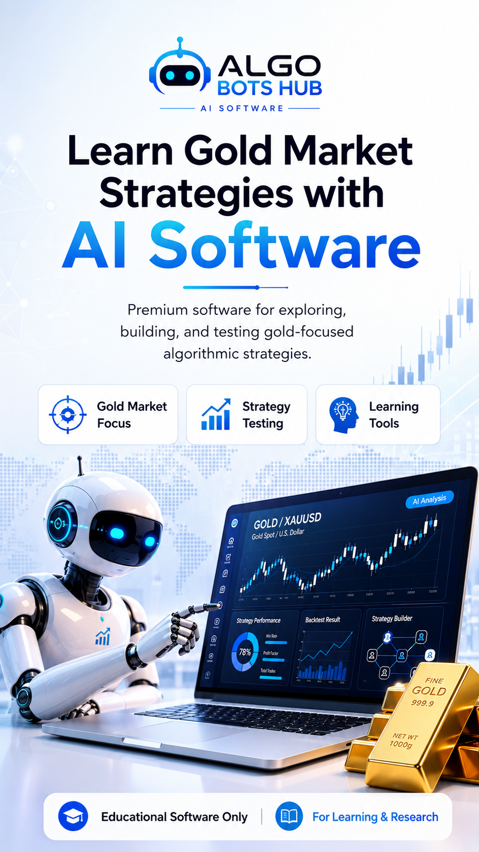 Algo Bots Hub Facebook ad from Jul 31, 2026
