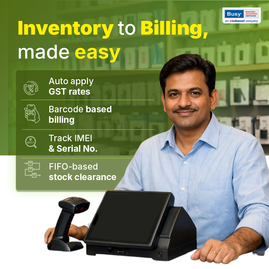 Busy Accounting Software Facebook ad: GST Compliance Ready
