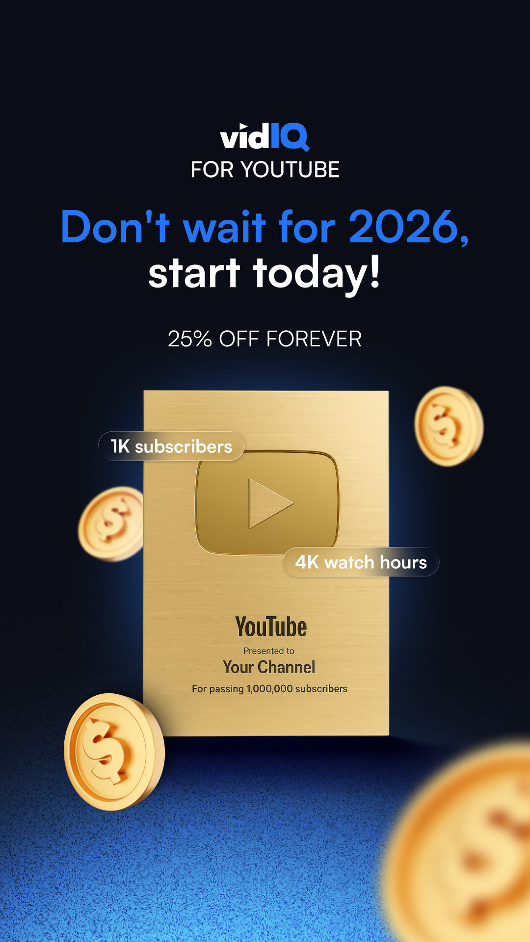 vidIQ Facebook ad