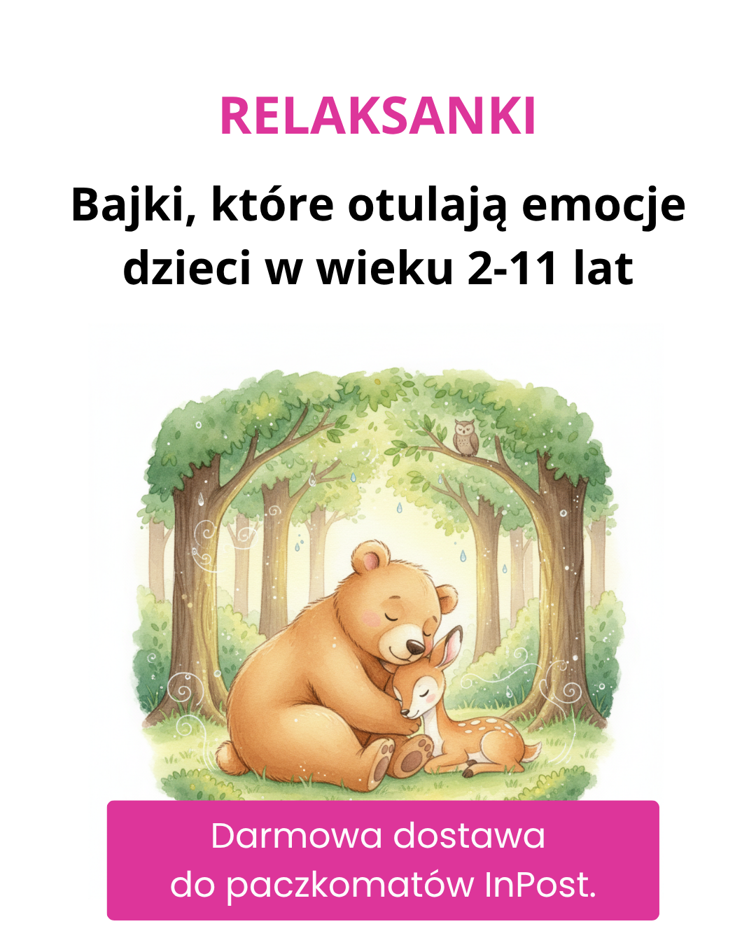 Relaksanki - bajki, które otulają emocje dzieci 2-11 lat Facebook ad