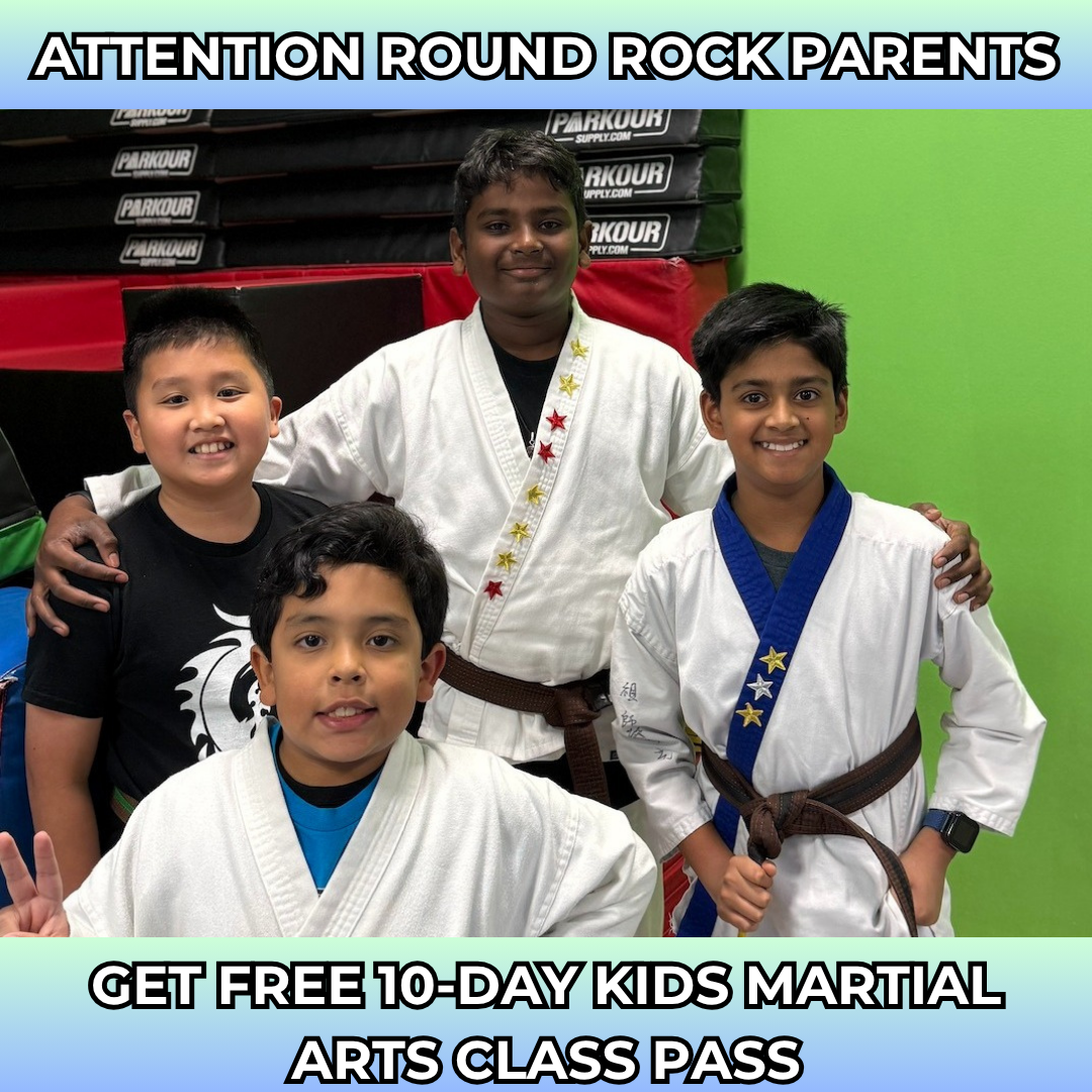 Round Rock Shaolin Do Facebook ad: Want a FREE 10-Day, Kids Martial Arts Class Pass?