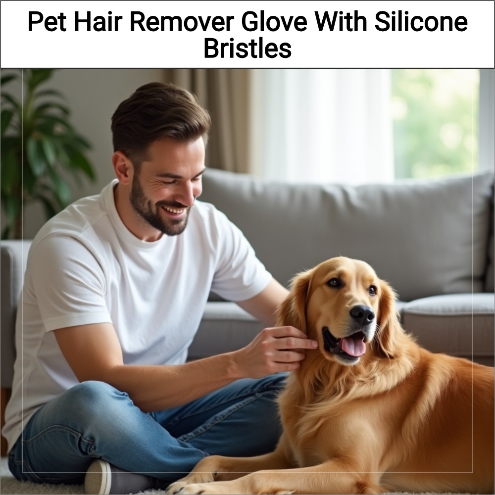 SearchAvenue Compass Facebook ad: Pet Hair Remover Glove With Silicone Bristles!