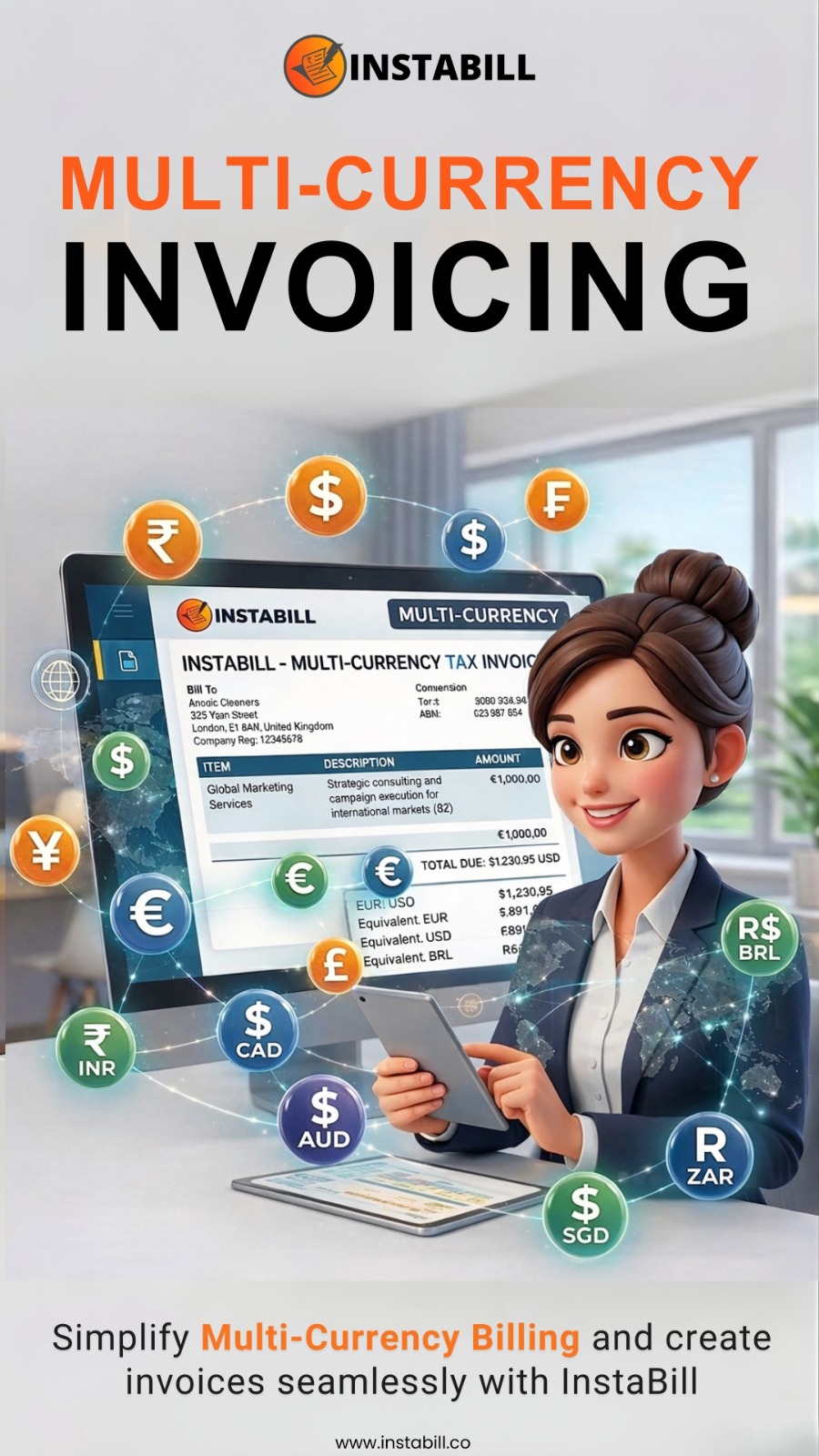 Instabill Facebook ad