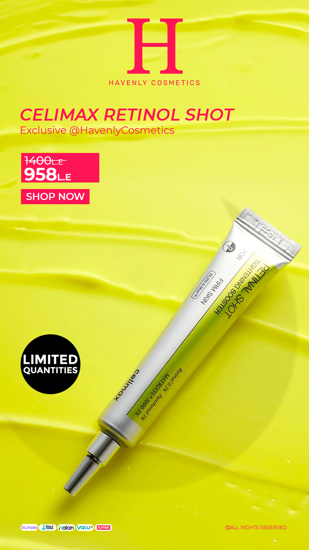 HavenlyCosmetics Facebook ad